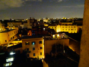 ローマのホテルからの風景